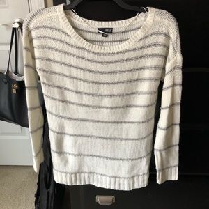 White and silver sweater! Size Medium!